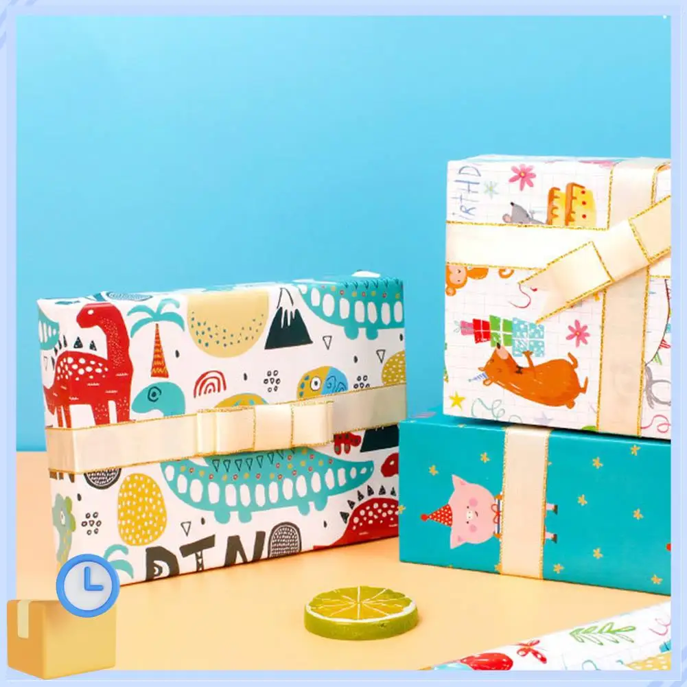 Popular 10Pcs Wrapping Paper Sheets For Kids,Birthday Party Wrapping Paper Gift Wrap Papers,Present Gift Wrapping Paper