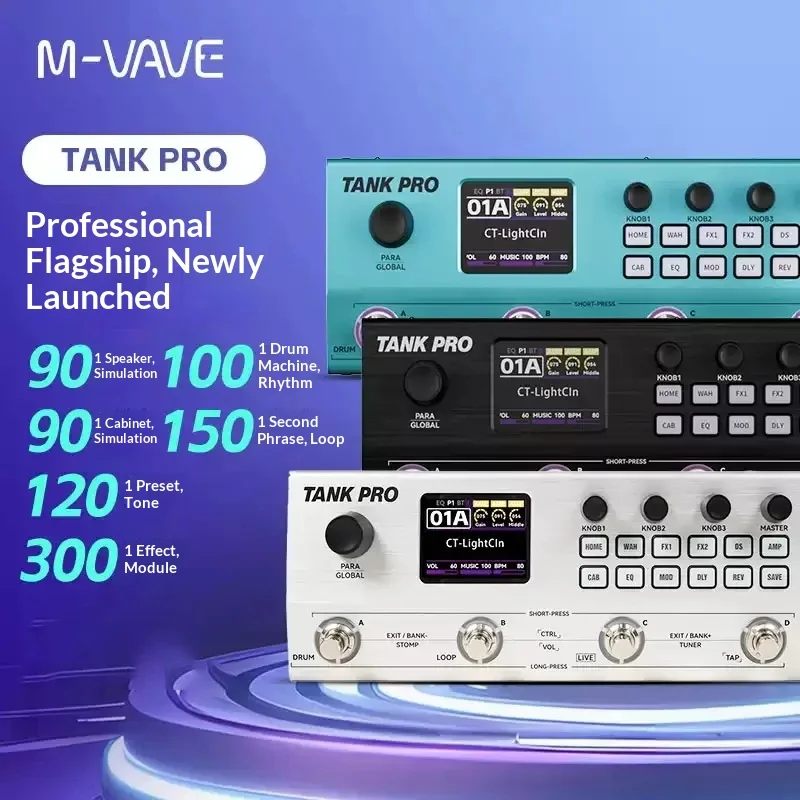 M Vave Tank Pro, Pedal Multief - Musical Instrument Music reseña y precio