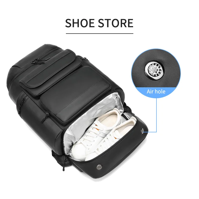 Obrázek 4: Extra notebook batoh pro muži outdoorové tramping podnikání cestovní brašna pro krátký výlet, odolný commuter batůžku s čalouněný kupé