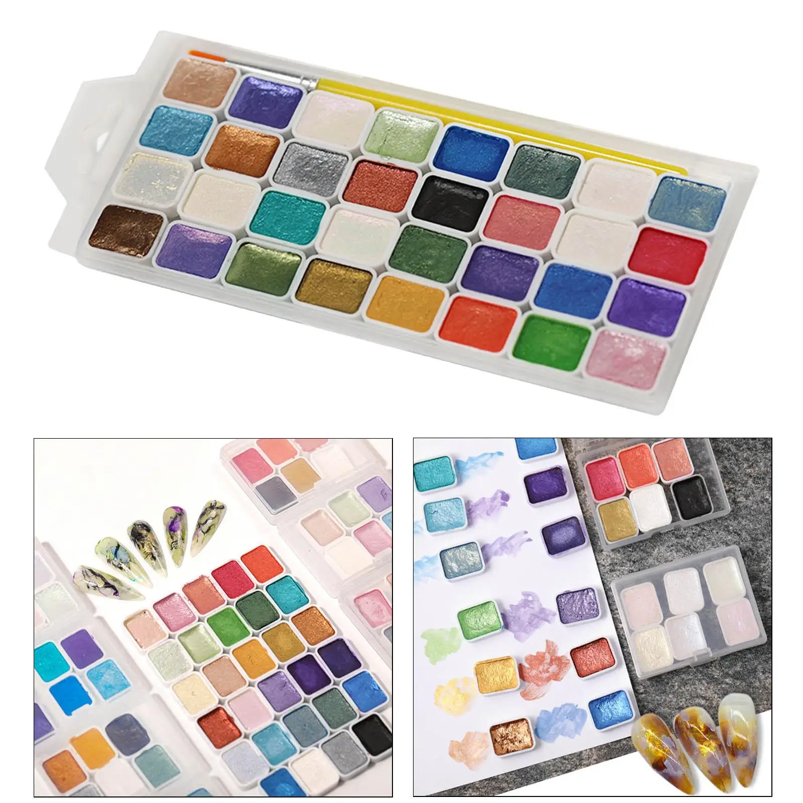 

Assorted Glitter Solid Painting Set Pigments for Artists