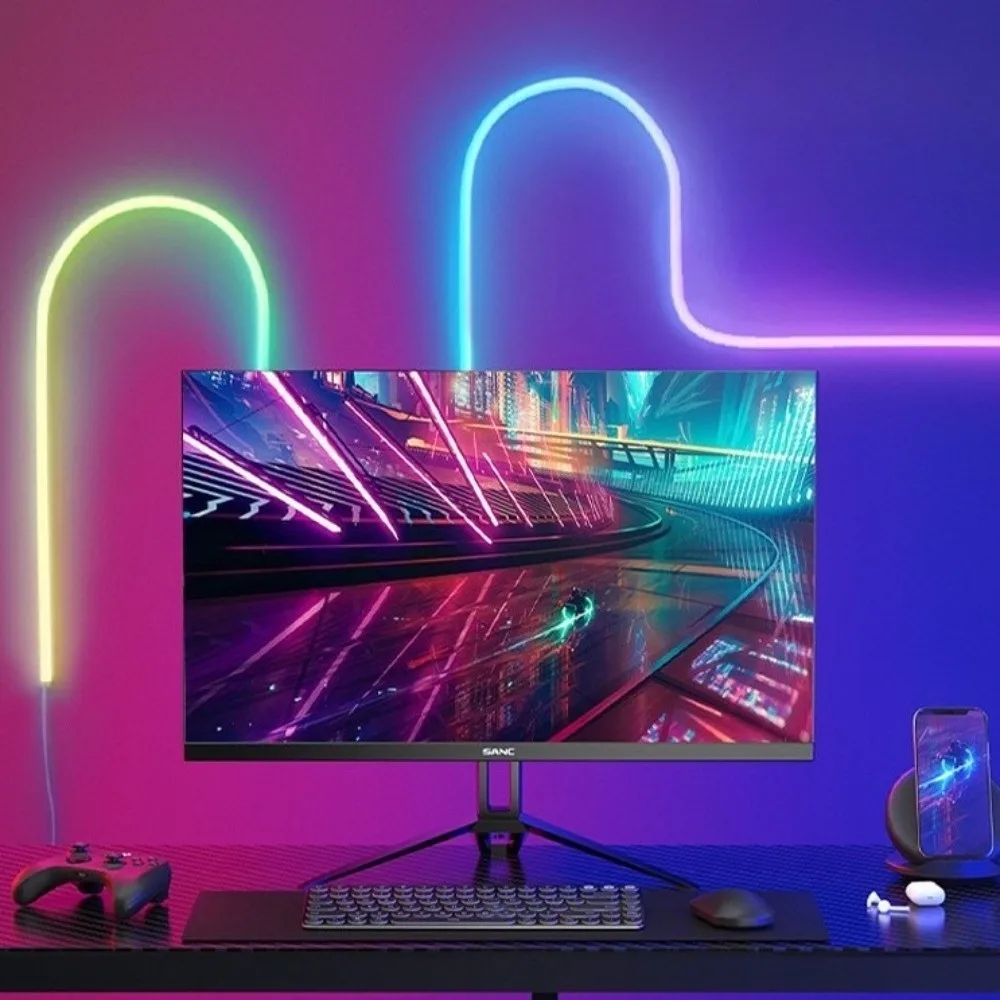 أضواء ذكية RGB شريط نيون مقاوم للماء 5 فولت قوة أضواء شريط النيون تغيير لون التطبيق التحكم شريط LED مرن غرفة الألعاب