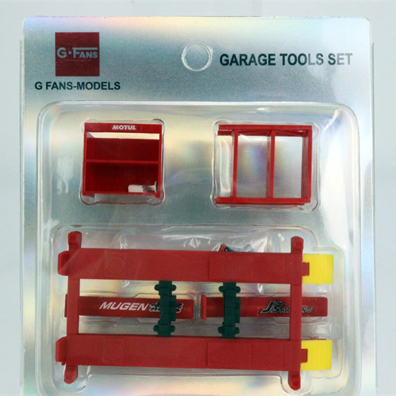 G-Gér1/64-Ensemble d'outils d'entretien d'ascenseur de garage de scène, jouets en alliage de voiture, véhicule à moteur, modèle en métal moulé sous pression pour les enfants