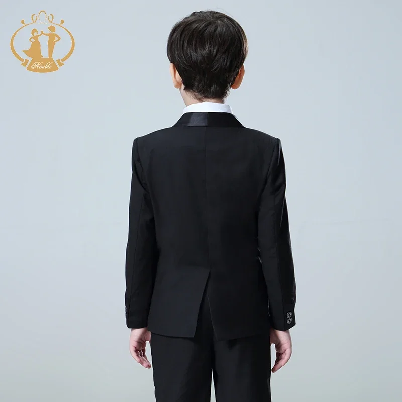 Boys Suits for Weddings Costume Enfant Garcon Mariage Black Suit for Boy Single Button Kids Wedding Suit Blazer Boys