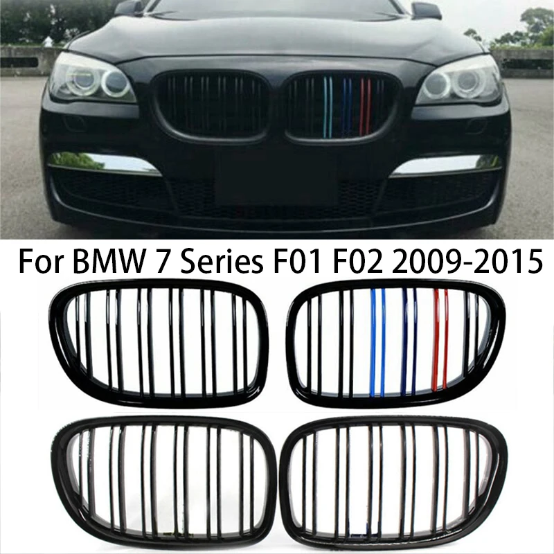 

For 2009-2015 BMW F01 F02 F03 F04 7 Series Car Front Kidney Grille Hood Front Bumper Radiator Grill Gloss/Matte Black Style