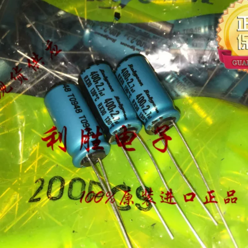 

10PCS-100PCS Japanese Ruby Electrolytic Capacitor 400V2.7UF 10X20 RX30 replaces 400V2.2UF 130 degrees