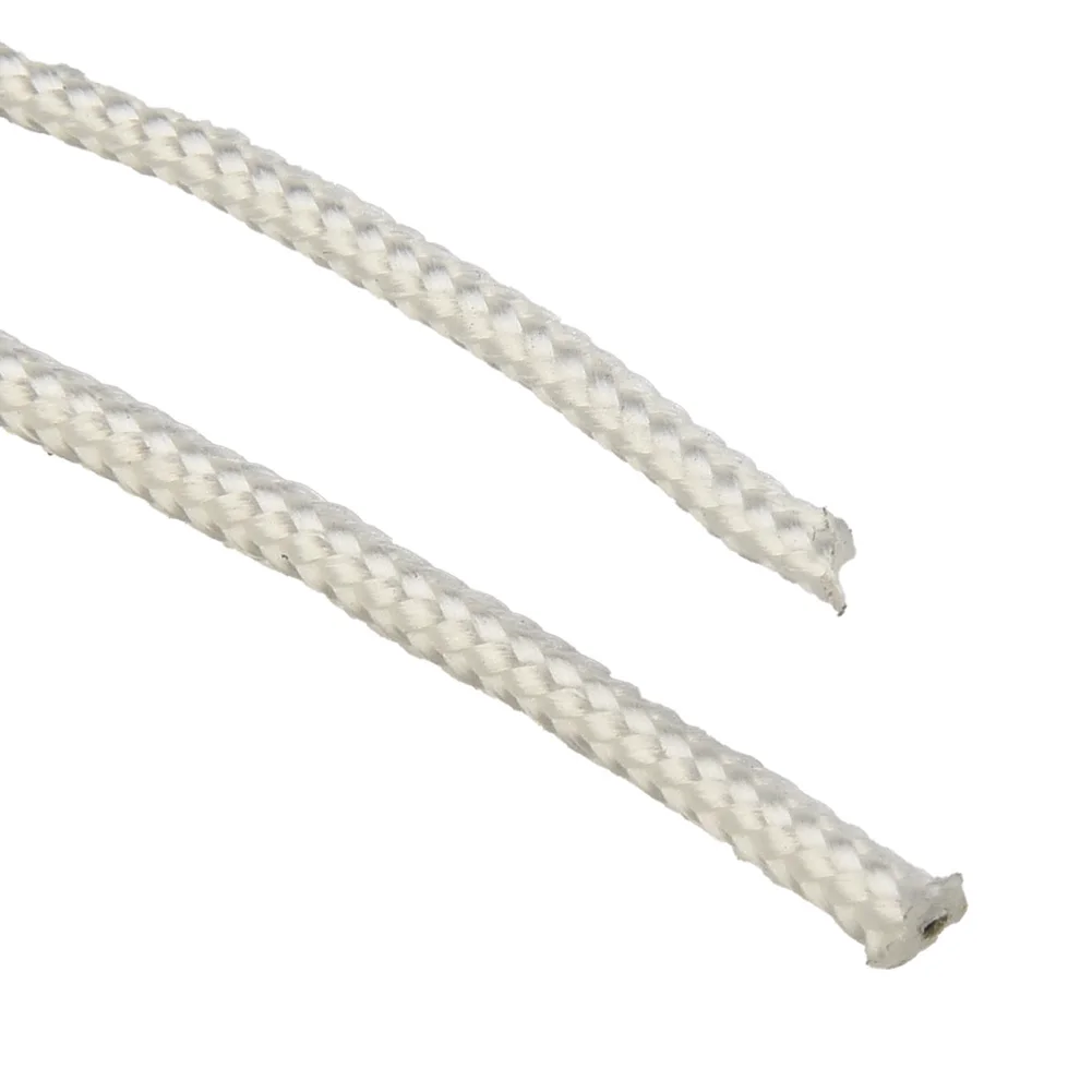 Corde de Démarrage Durable en Nylon Blanc pour Tronçonneuse, 2/4/5/10m, 2.5/3/3.5/4mm, 2.5mm/3mm/3.5mm/4mm