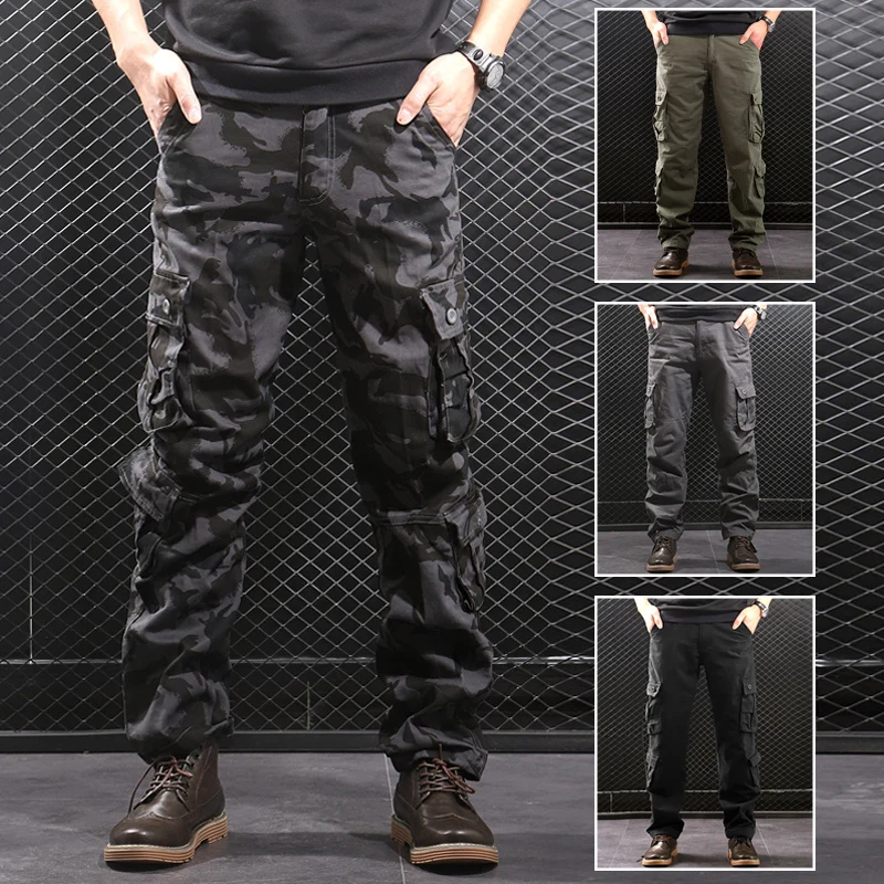 

Men's Tactical Cargo Pants Men Camouflage Sweatpants Amazon Joggers Sports Joggers Loose Fit Streetwear Male Hiking Pants