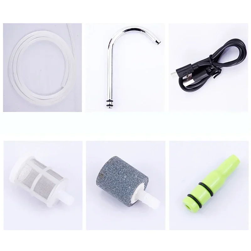 Portable Automatic Water Suction Pump Water Pumping Oxygenation Pump Outdoor Fishing Water Collector with LED Light