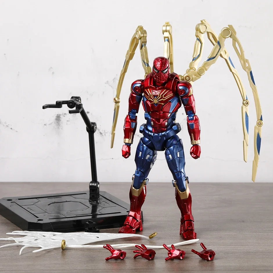 

Sentinel Diecast 6.5" Fighting Armor 002 Iron Spider Joints Moveable Action Figure Model Toy