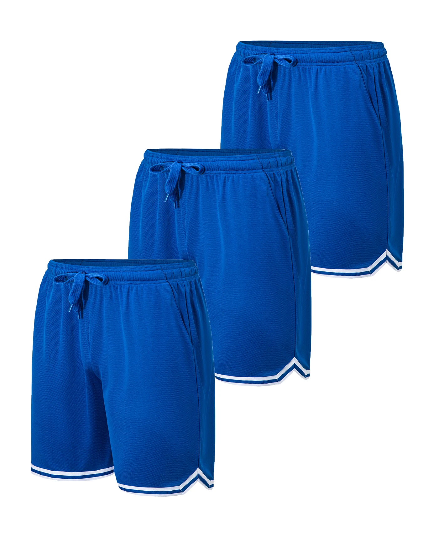 

3Pack Mens Athletic Shorts Basketball Shorts 7 inch Gym Workout Mesh Lightweight Basketball Shorts for Men