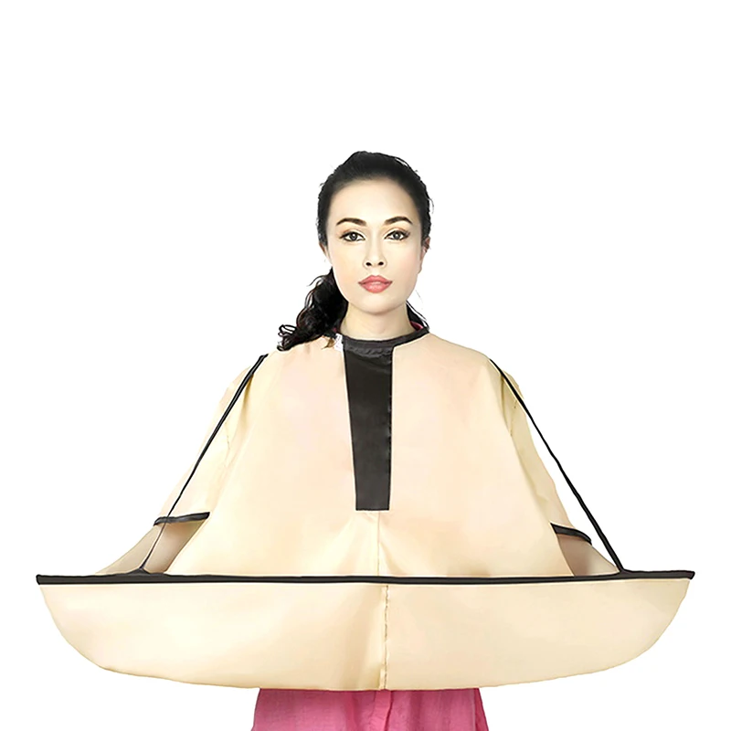 

Водонепроницаемый плащ для стрижки волос для взрослых, складной зонтик, накидка для салона, парикмахерская, домашняя парикмахерская накидка, тканевый инструмент для стрижки волос