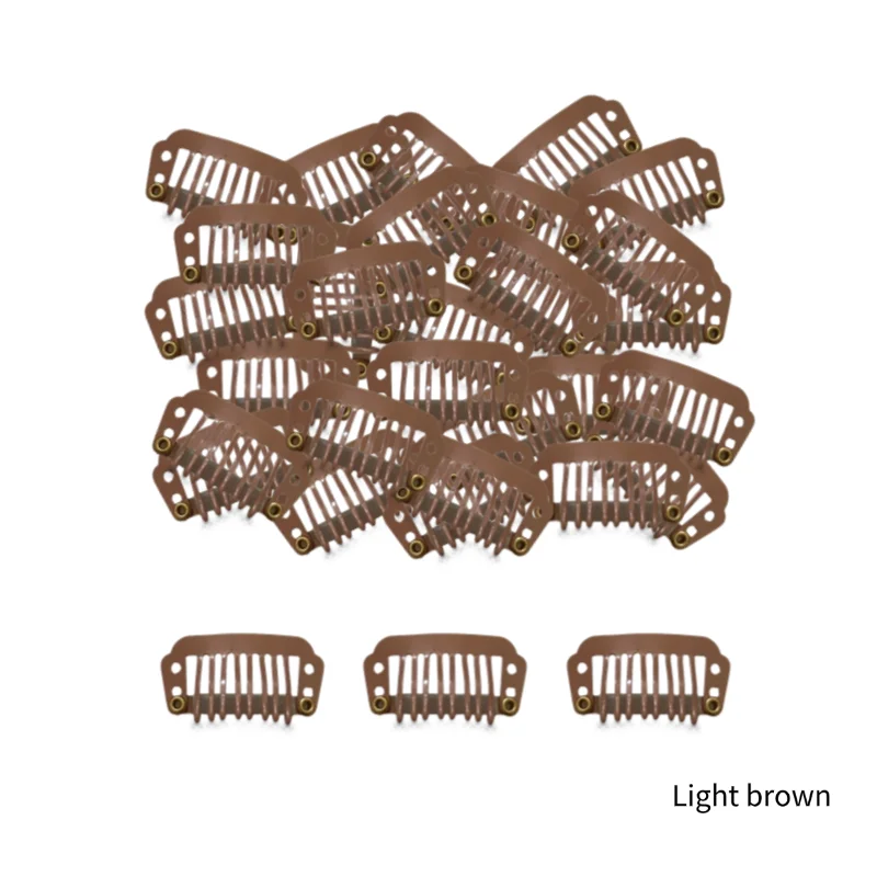 50 шт./упак. из 8 зубных париков-капель — металлический, прочный, портативный и легкий дизайн, для работы и повседневного использования — черный, бело-коричневый
