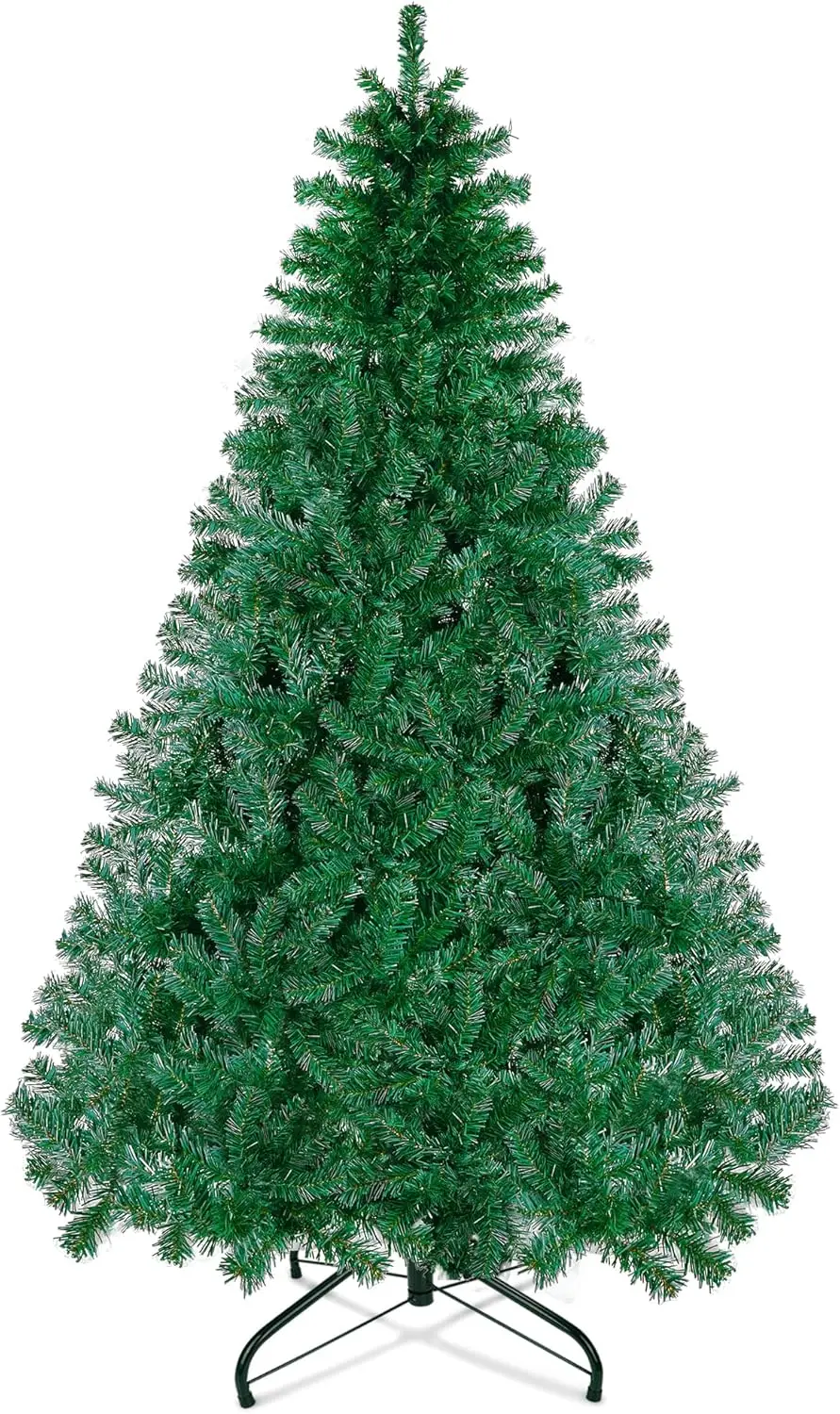 6 foot artificial Christmas tree with 800 branch tips, easy to assemble, party Christmas pine with Christmas decorations