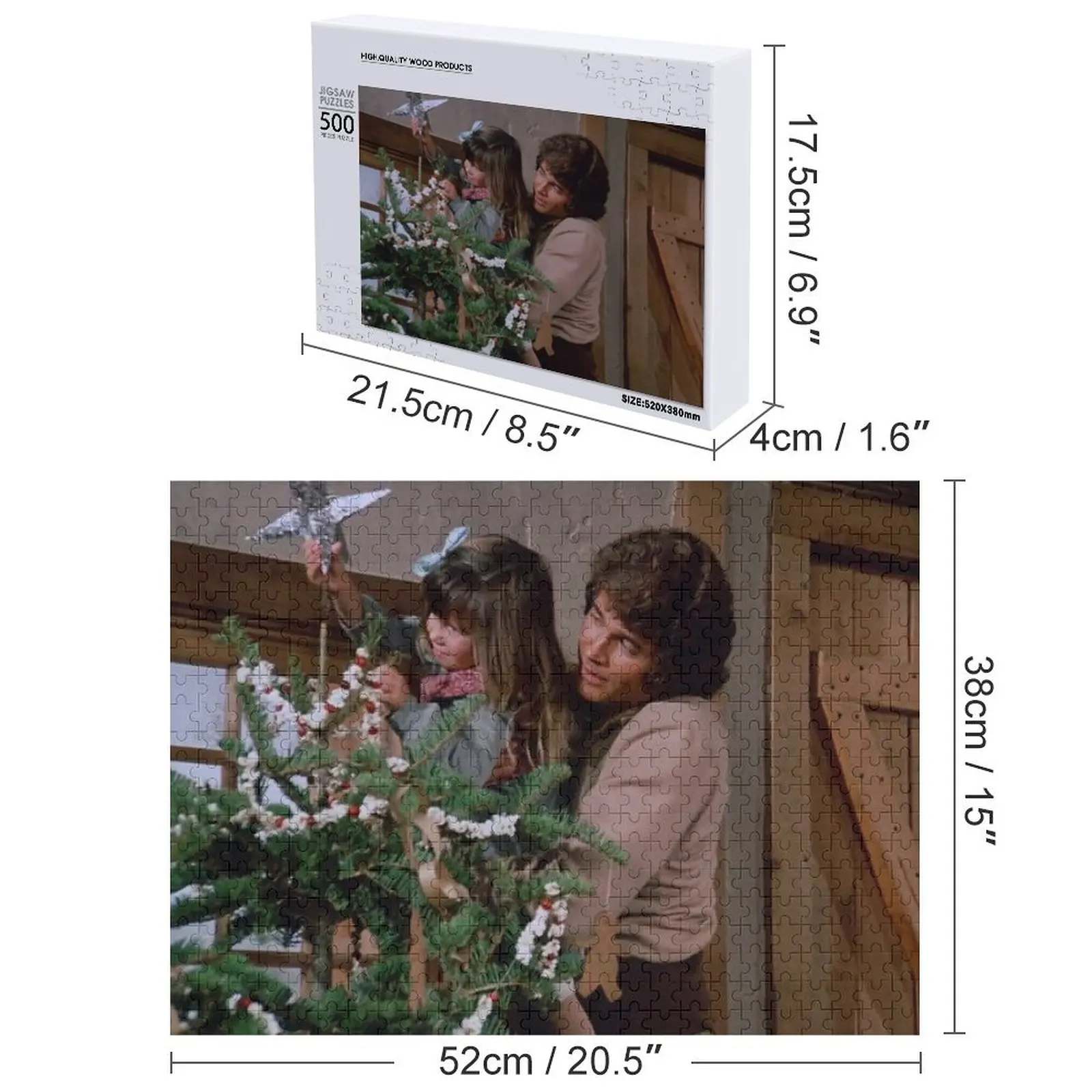 Carrie y Carlos en Navidad Rompecabezas Personalizado Personalizados para niños Rompecabezas