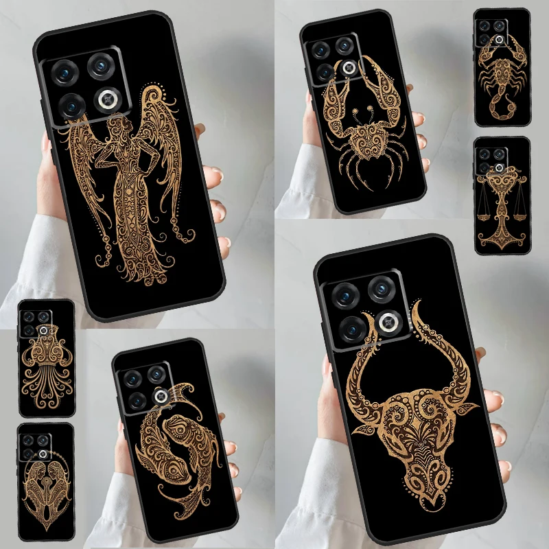 Zodiac Signs Case For Oneplus 10T 8T 9R 9RT 10R 11 8 9 10 Pro Ace Nord 2 2T N10 N20 N30 CE 2 Lite Cover