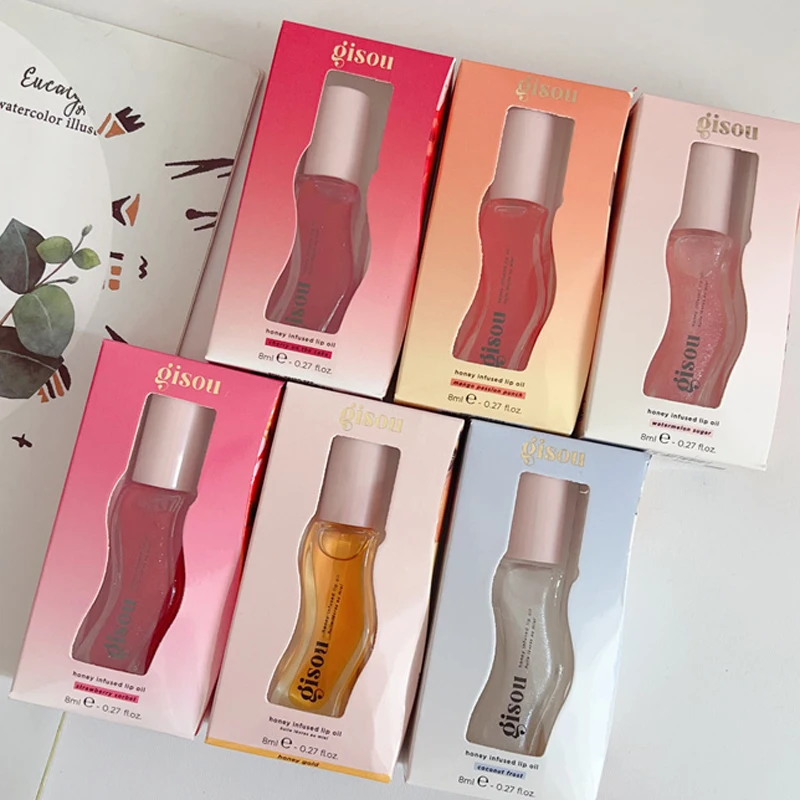INS Populaire Gisou Watermeloen Mongo Hydraterende Lippenbalsem Lipolie Glansverzorging voor Lippen Plumping Exfoliërende Plumping Gloss Care