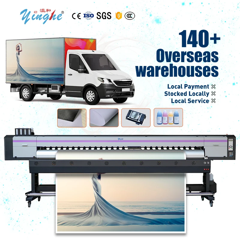 3.2M Industrial Large Format Printer For Outdoor Banner Vehicle Wrap Advertising And Exhibition Graphics