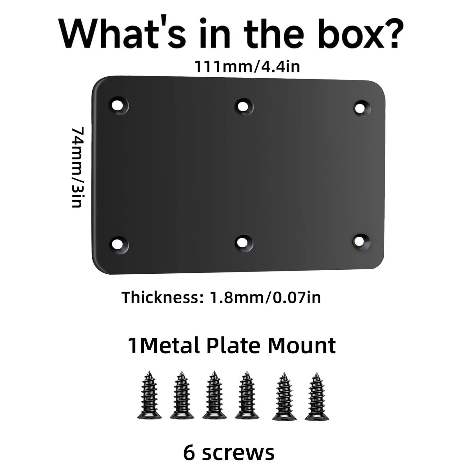 Metal Sheet Support Magnetic Backup Camera Mount Waterproof Iron Sheet Bracket Compatible Aluminum RVs/Trailers/Campers