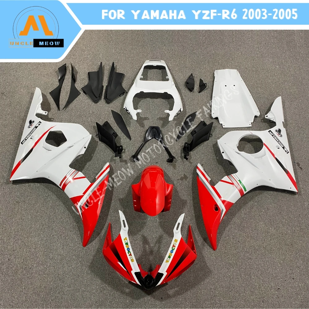 Customizable Motorcycle Fairing Kit High Quality ABS Plastics Fits YAMAHA YZFR6 YZF R6 2003 2004 2005 Bodywork Set