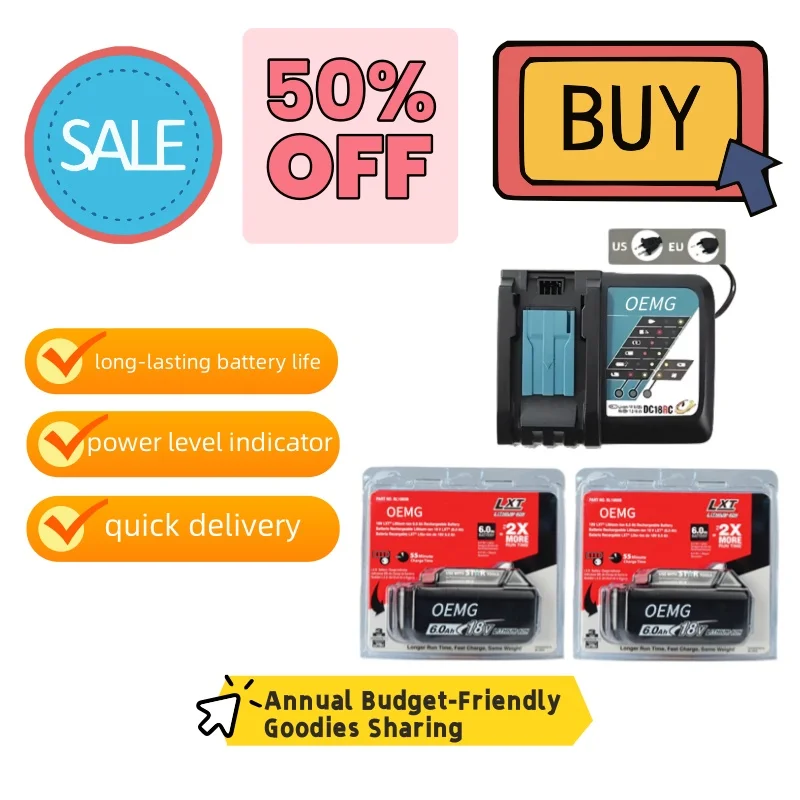 

FOR Makita 18V 6.0Ah Battery: Metalworking Power 18V steady output and 6.0Ah runtime for grinders/saws Ultra-durable