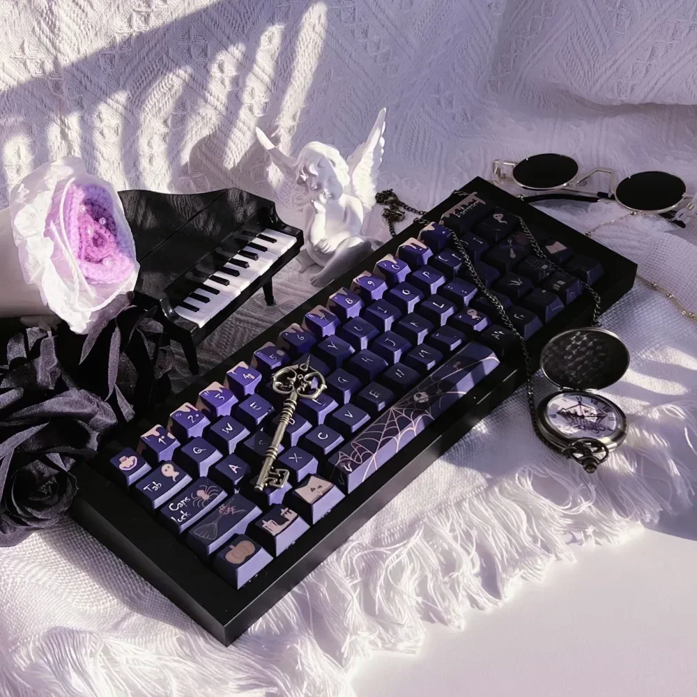 Halloween-themed keycaps PBT sublimation keys mechanical keyboard with personality original high full set