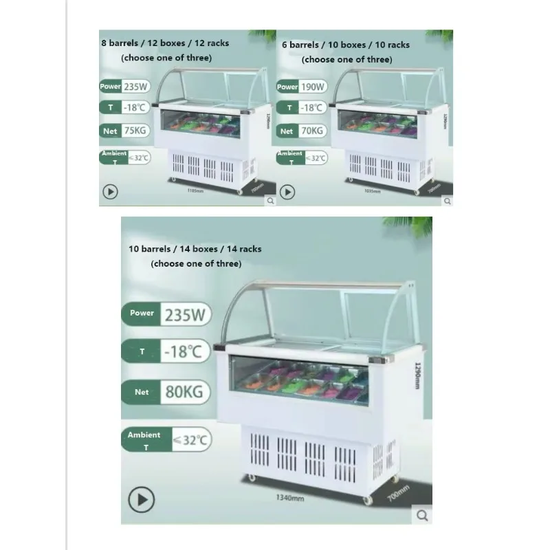 

Popular Wholesale Price Commercial CXBG-150 New Design Ice Cream Freezer Display Showcase/display Cabinet