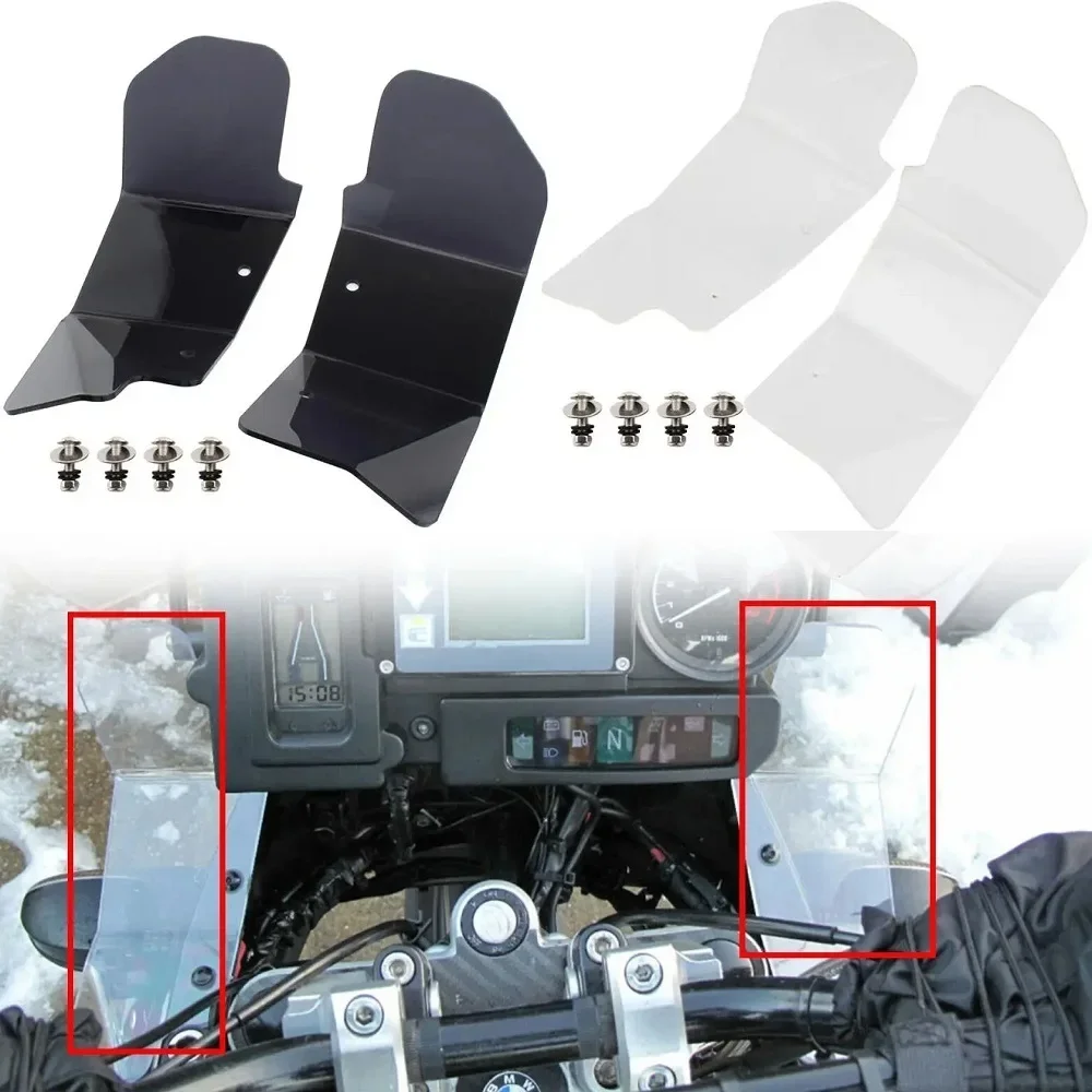 Motorcycle Upper Fairing Airflow Windshield Ventilation Plate Side Windscreen Panel Air Shield Deflector For R1150 GS/GSA