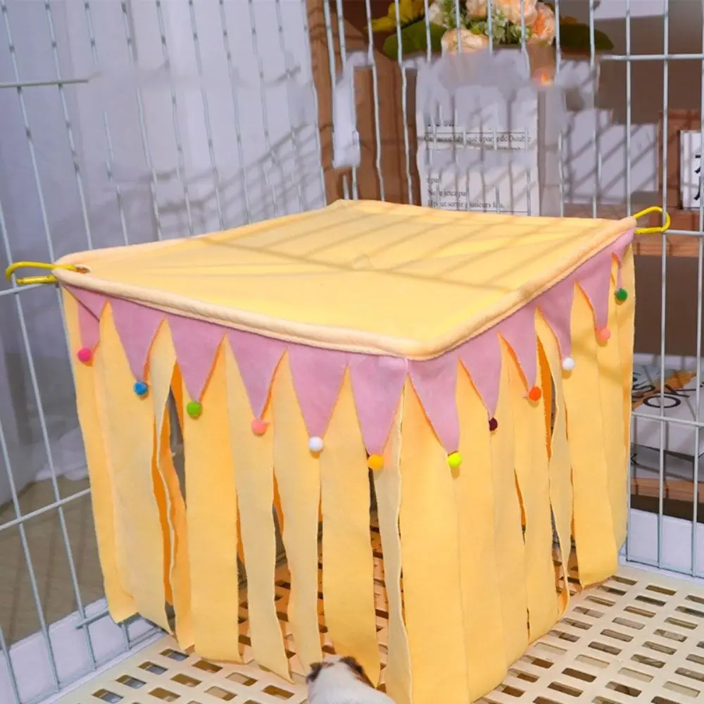 Tassel Strip Guinea Pig Pet Tent Curtain Hideout Small Animals Hide House Comfortable Soft Hamster Hide Corner Nest Rabbit