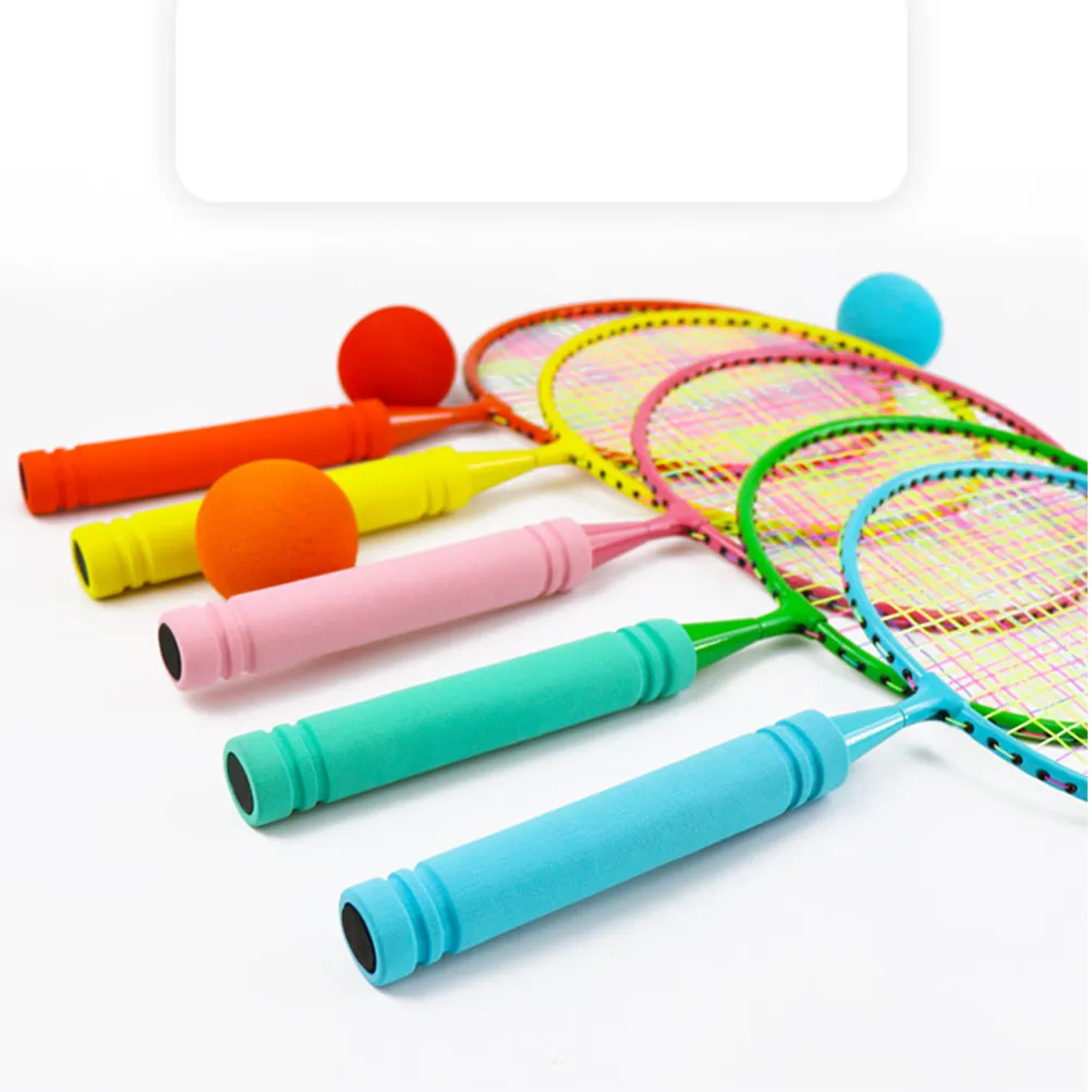 12pcs-kids-badminton-set-durable-lightweight-rackets-training-tool-outdoor-sports-activity-parent-child-game-lake-blue