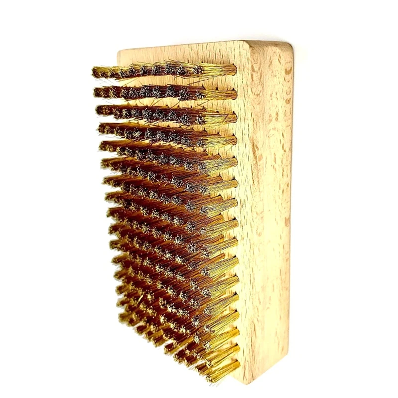 

Well-1PC High Quality Snowboard Brush Snow Wax Brush Ski Brush Copper Wire Cleaning Brush Copper Brush