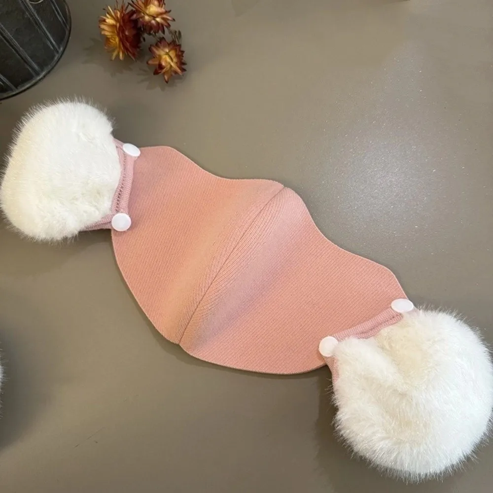 Женская зимняя теплая маска для лица, утолщенная флисовая подкладка, наушники «два в одном», дышащая съемная велосипедная маска, защита ушей