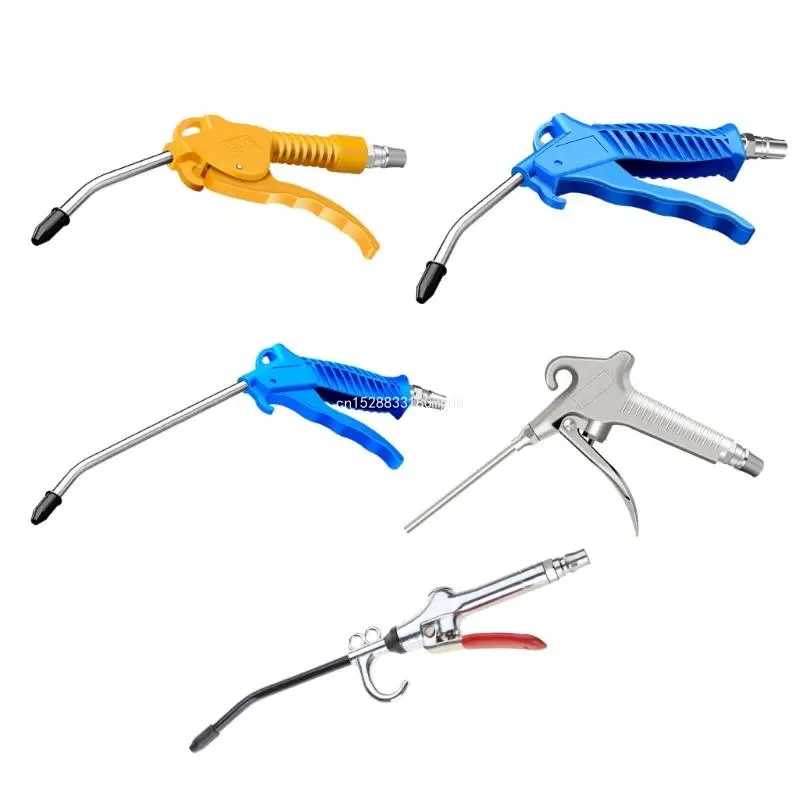 Air Blow Dust Guns Air Tool Metal Bent Tube Nozzle Pneumatic Blow Dust Remover Dropship