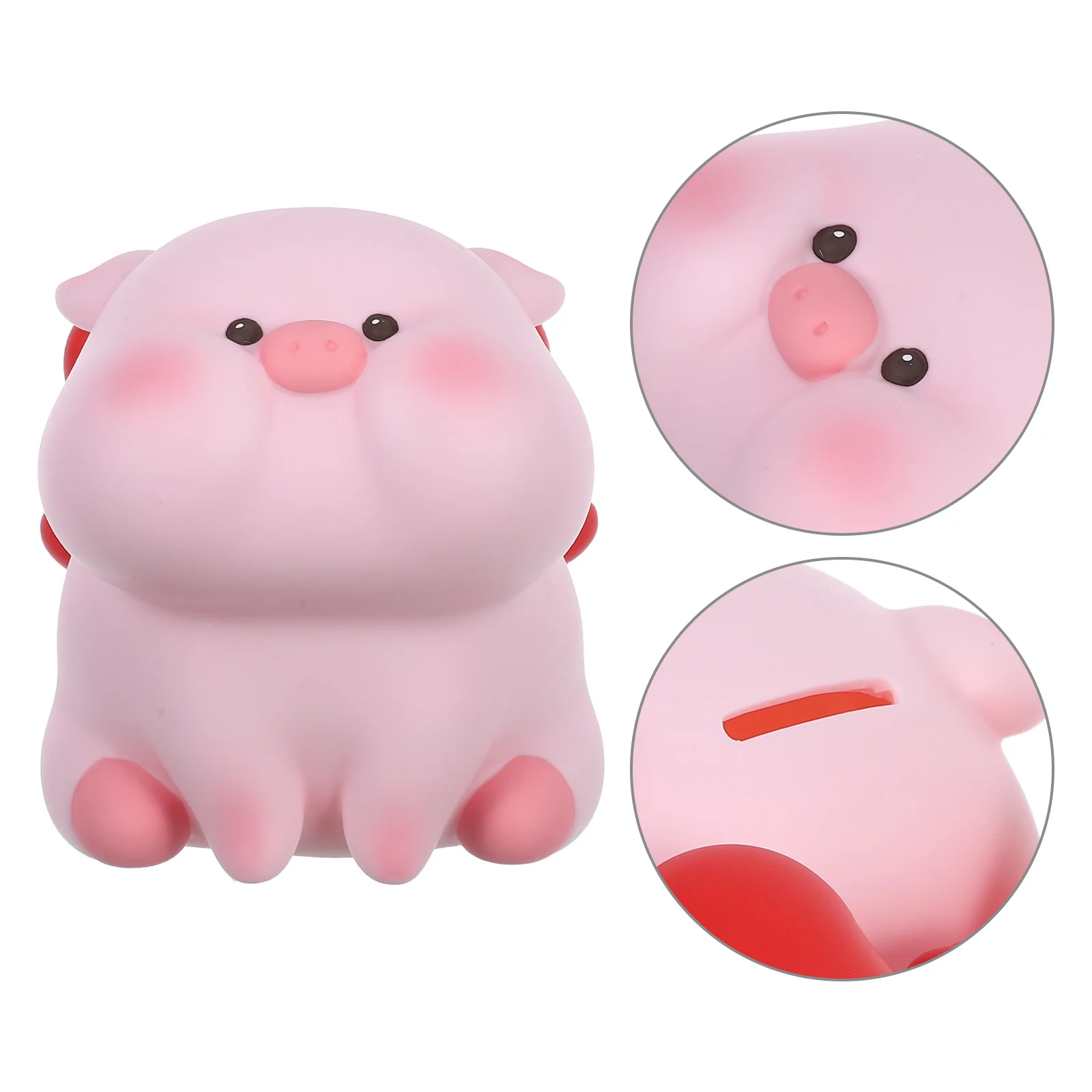 

Adorable Piggy Bank for Cash Vinyl Coin Container Medium Size Money Box Ideal Birthday Present for Girls Room Decoration Saving