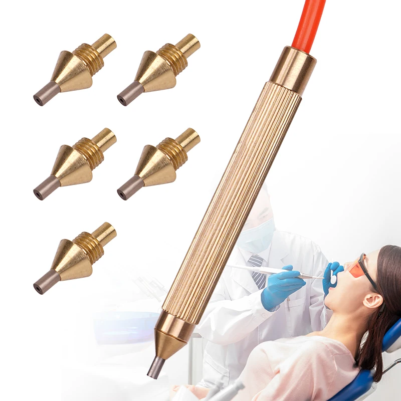 Dental Sandblasting Machine Blaster Handle Pen Replaceable Nozzle Tip Tungsten Steel Tip Nozzle Dentist Lab Accessories