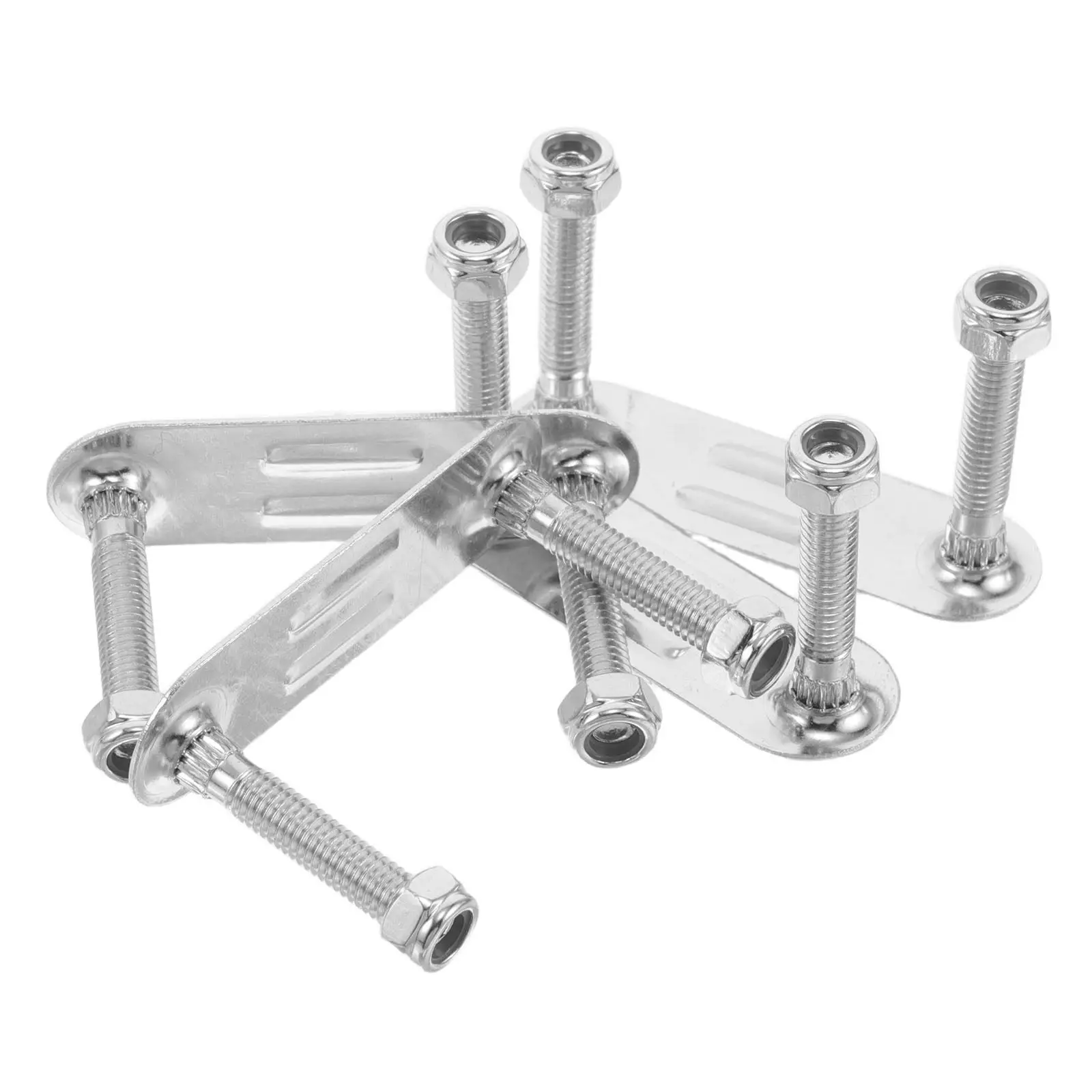 

4Pcs Quad Roller Skate Hardware Reinforced Mounting Plate Set Stainless Iron Skate Bracket for Smooth Bumpy Surface Skating