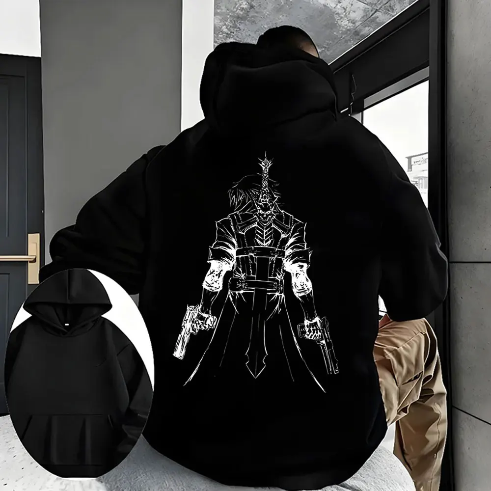

Game Devil May Cry Dante Graphic Hoodie Men Women Clothing Gothic Casual Oversized Streetwear Male Vintage Fleece Cotton Hoodies