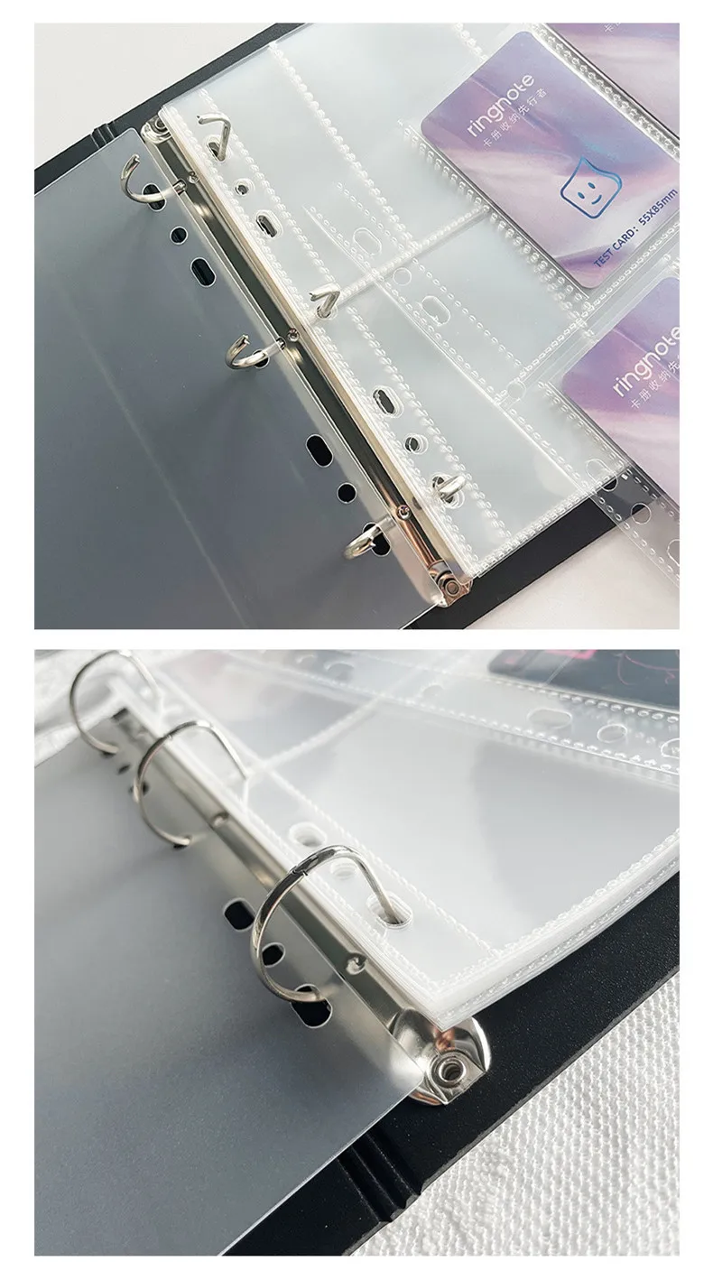 MINKYS 7/8 Räume D-Form 3 Zoll Kpop Fotokartenbinder Große Kapazität Idol Fotokartenalbum Fotokarten Binder Sammelbuch – Detail 4
