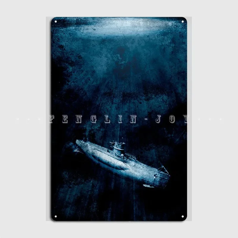 German Type Vii U-Boat Or Submarine Travelling Metal Plaque Poster Club Bar Decoration Garage Decoration Tin Sign Poster