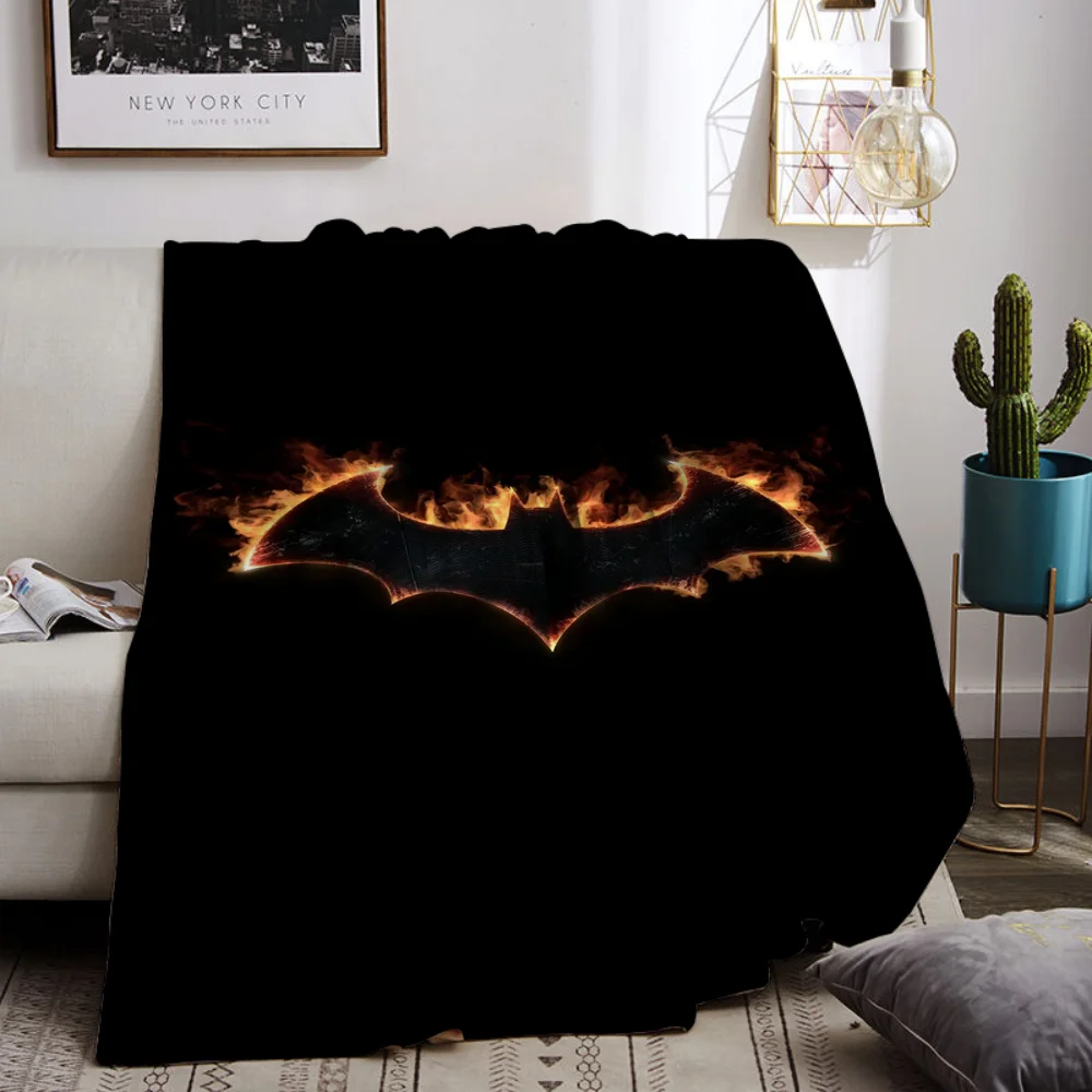 Batmans Fluffy Soft Blankets Characters Summer Blanket Bed Throws Blankets for Sofa Luxury Bedding Knitted Plaid Home Interior