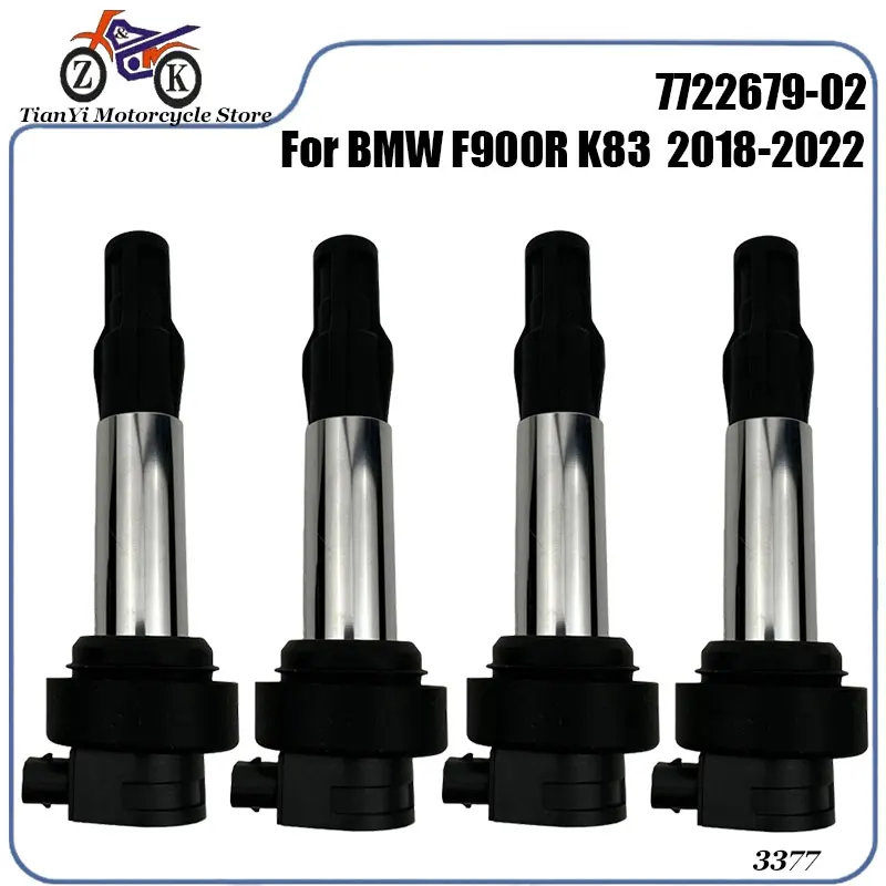 

1/4 шт. EFI мотоциклетные катушки зажигания для BMW F900R K83 2018-2022 F900XR K84 7924318-01 8569361-02 запасные части для мотоциклов