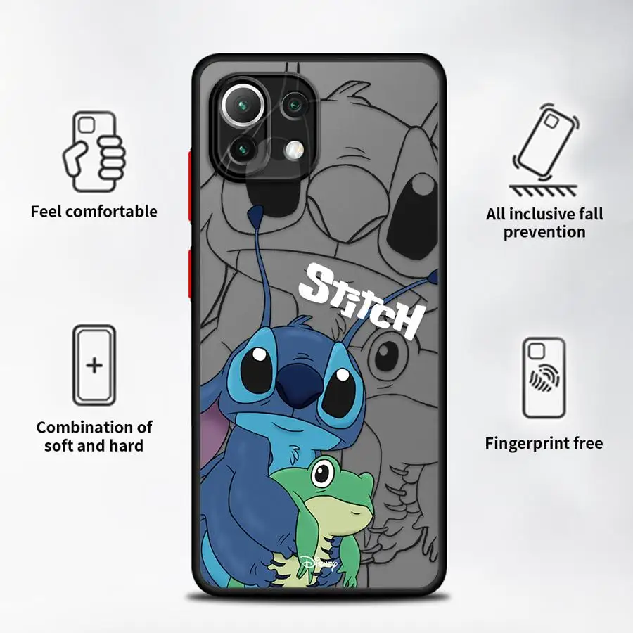 حافظة ديزني ستيتش لهاتف شاومي ريدمي نوت 9s 12S 14 Pro 10s 11 12 13 Pro Plus 11s غطاء ناعم