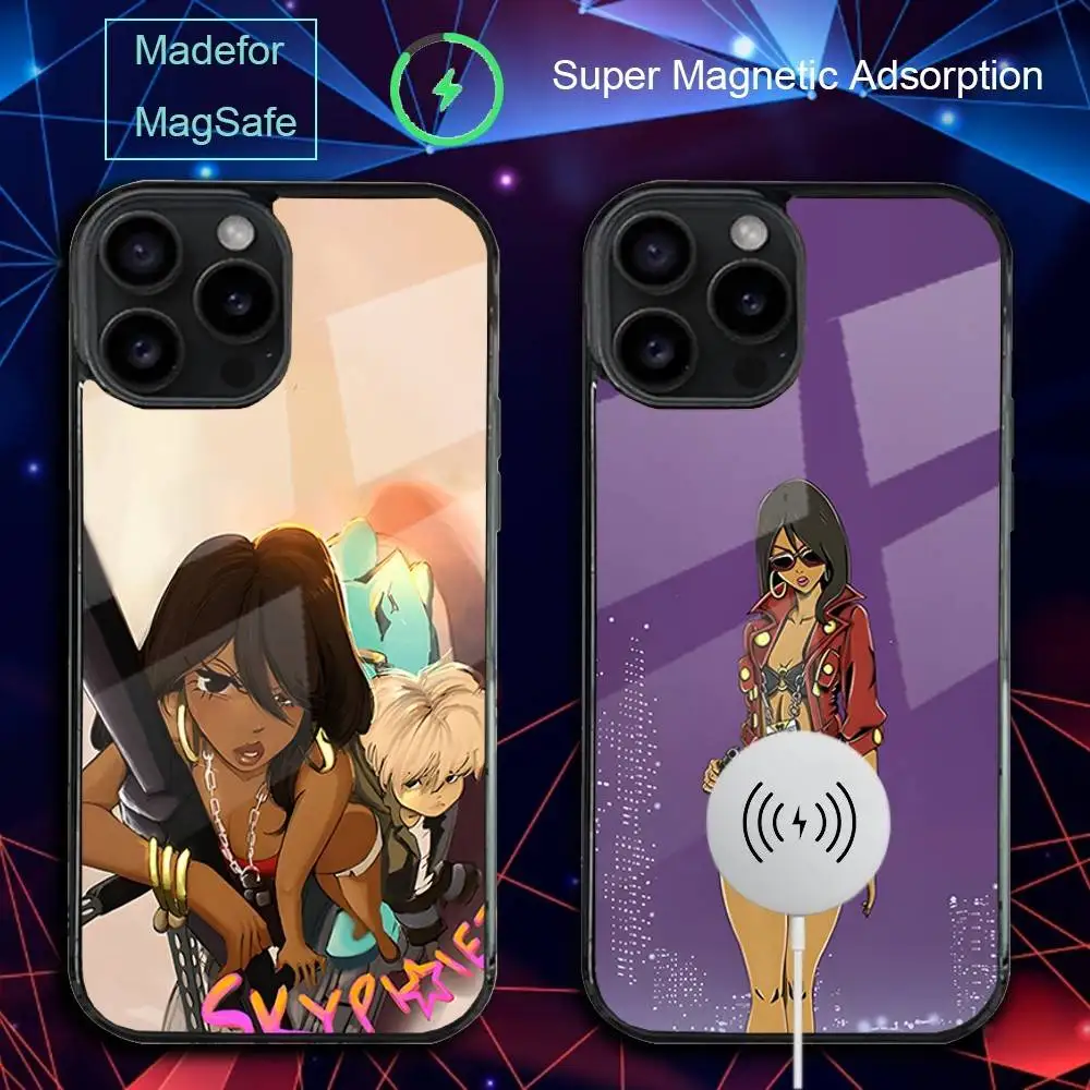 

M-Michiko To H-HatchinS Phone Case For iPhone 17,16,15,14,13,12,11,Pro,Max,Plus,Mini,SE4,E Magnetic Magsafe Wireless Charging