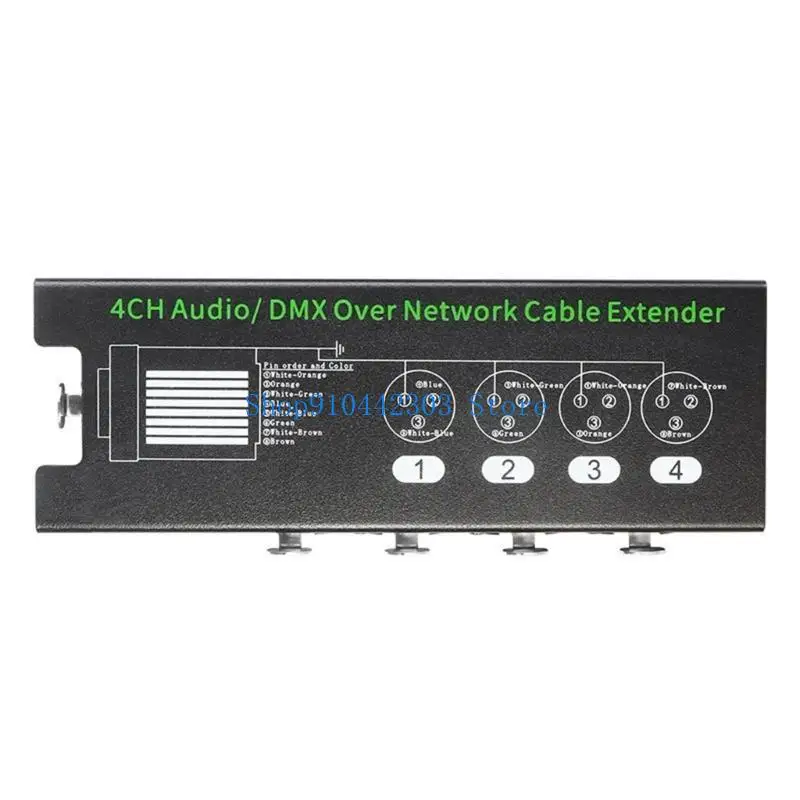 652F 4Channel DMX512 to RJ45 Ethercon Extender Over for Sound Device