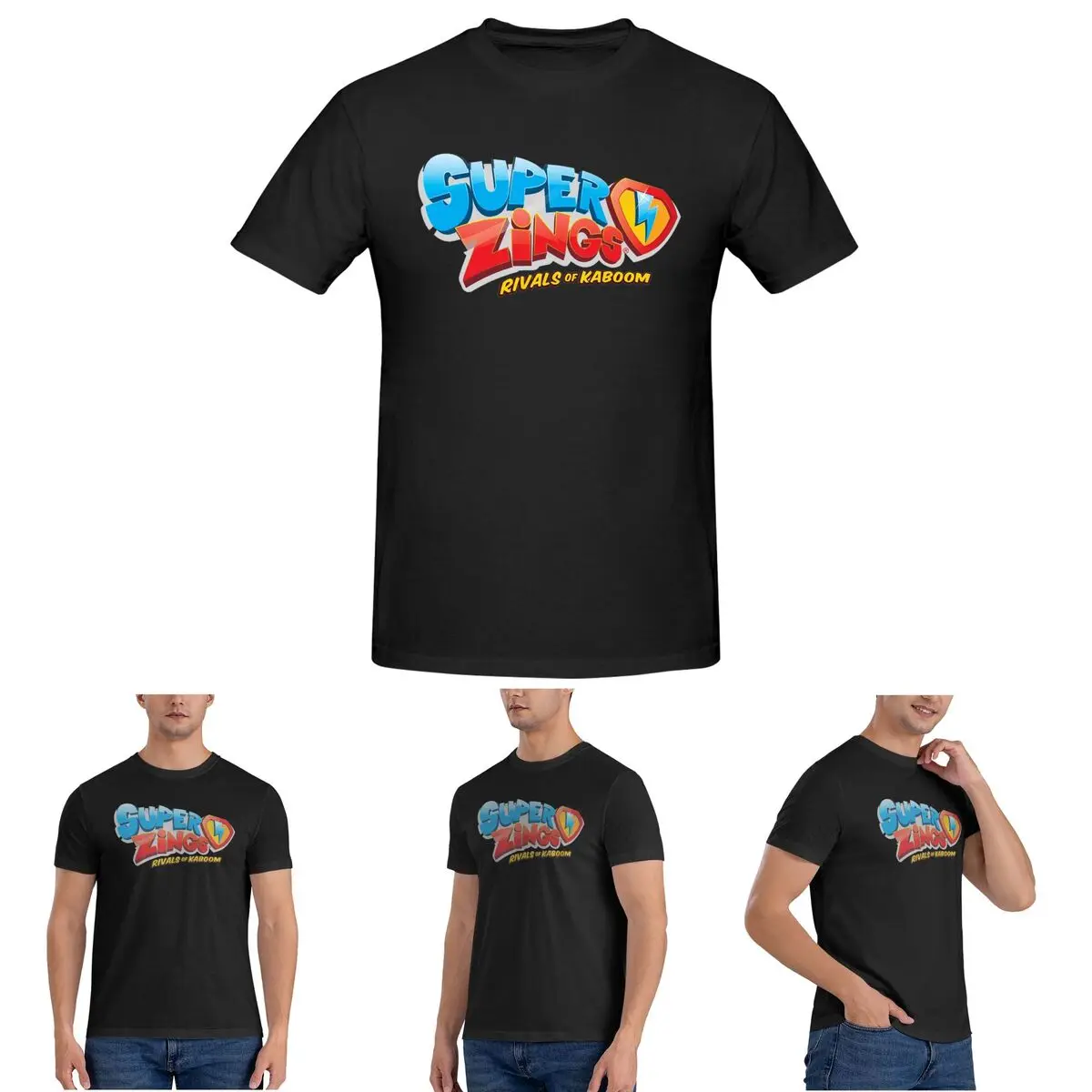 

Superthings T-Shirt for Men Cotton Oversized T Shirts Men's Short Sleeve Crew Neck Summer Clothes Tops S-6XL