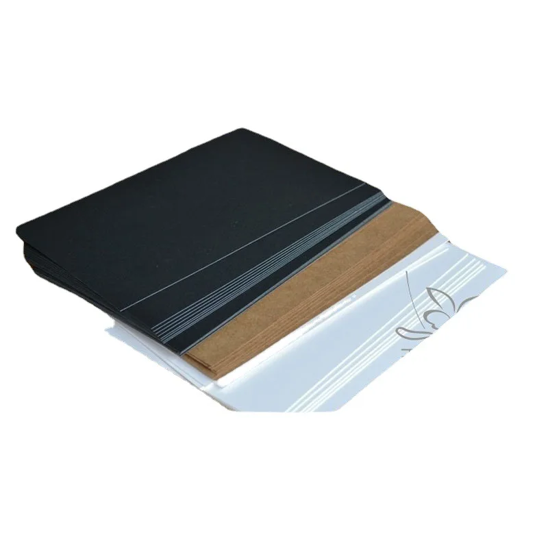 Imagem -04 - Papel Kraft Memo Pad Marcador de Cartão Faça Você Mesmo Desenho de Papel Esboço 20 Folhas por Conjunto em Branco Preto Branco