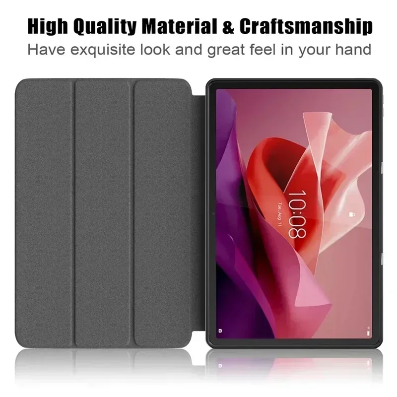 Case for Lenovo tab P12 12.7 inch 2023 Lightweight Tri-Folding Stand Leather Tablet Cover for Xiaoxin Pad Pro 12.7 12 7 TB371FC