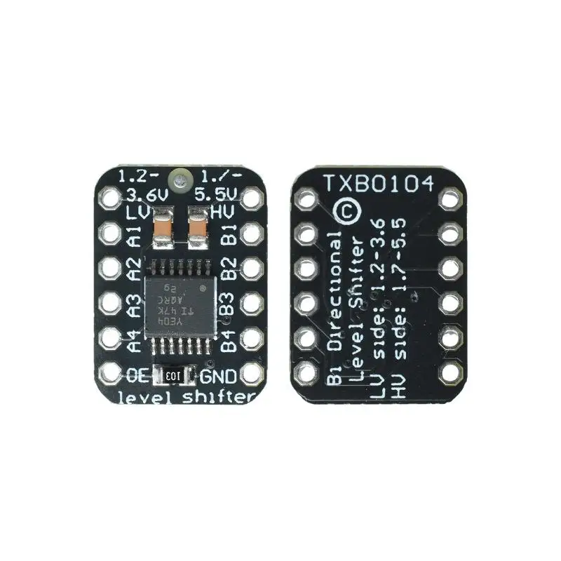 TXB0104 4-Channel Bidirectional Logic Level Shifter Module Auto Direction Sensing 3.3V/5V Logic Converter