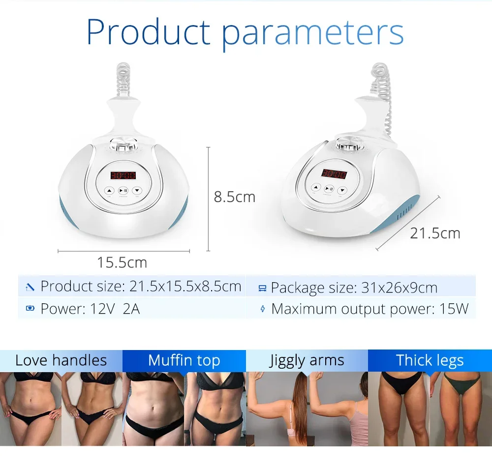 آلة تنحيف الجسم وفقدان الوزن للاستخدام المنزلي 40 كيلو بالموجات فوق الصوتية للتجويف المحمولة