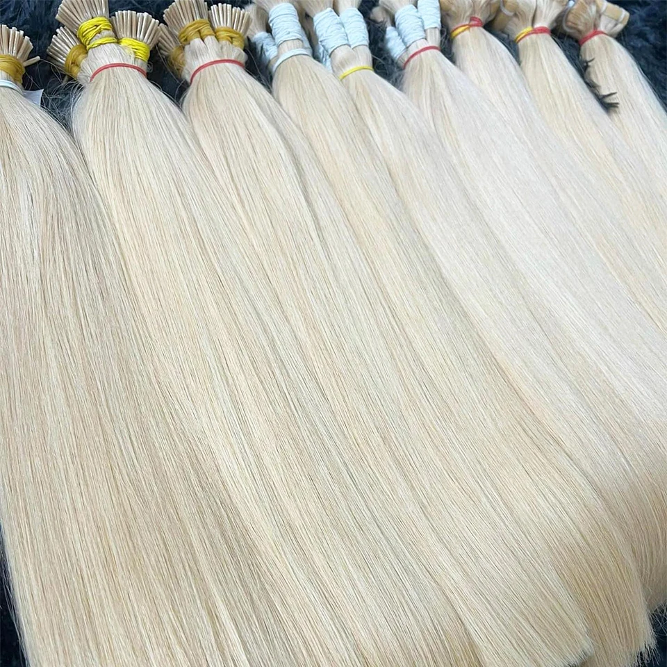 

613 blonde Human Hair Bulk Vietnamese No Weft Hair Virgin Remy Straight Hair Bulk 26 Inch Natural Hair For Braiding Wholesale