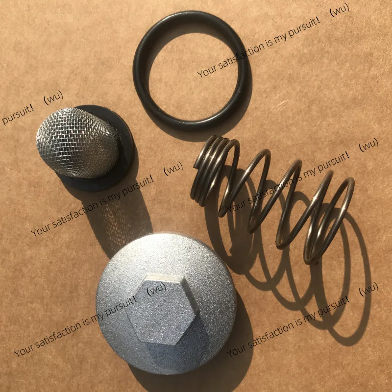 Motorcycle, off-road vehicle GY6 engine, spring oil drain screw, oil drain screw cover, oil filter - view 2